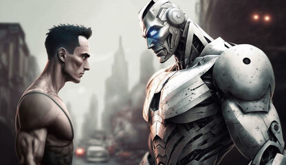 A Modern Robot vs Man