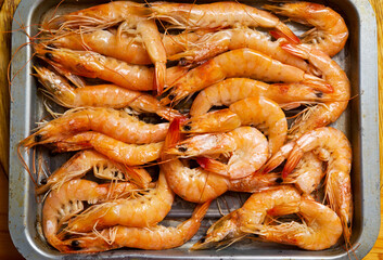 Baked shrimps