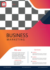 Vector business flyer template