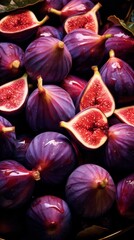 Photo of delicious figs.generative ai