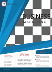 Vector colorful business flyer