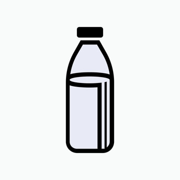 Bottle Milk Icon. Dairy Symbol
