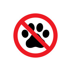 No Pet Icon : Animal Theme, Public Theme, Social Theme, Infographics and Other Graphic Related Assets.