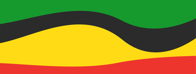 Minimalist wallpaper background with black, green, red, and yellow colors.