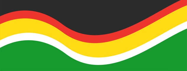 Minimalist wallpaper background with black, green, red, and yellow colors.