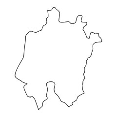 Daejeon map, metropolitan city of South Korea. Vector illustration.