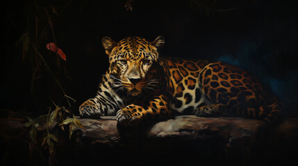 portrait of a leopard