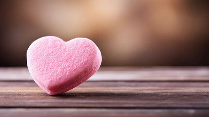 Fototapeta premium heart on wooden background