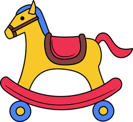 Rocking Horse Illustration