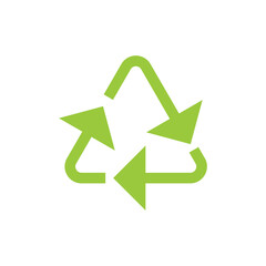 Recycle icon symbol on white background