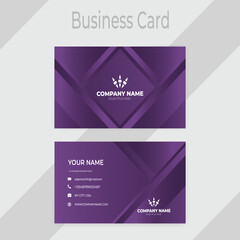 Vector modern professional business card design vector