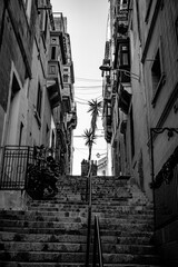 Naklejka premium small, winding, mediterranean alley