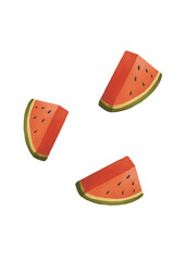Illustration Watermelon cartoon fresh fruit I Arbuz