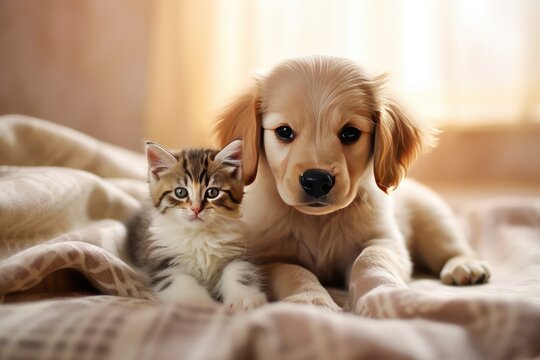 Cutest Companions: Adorable Puppy and Kitten