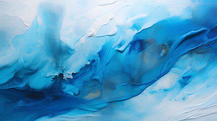 Fototapeta na wymiar blue acrylic abstract background, abstract painting