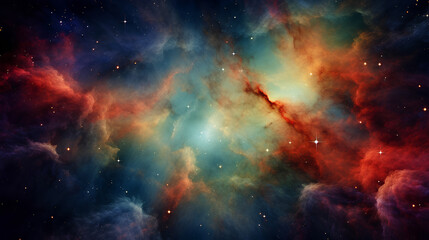 Obraz premium beautiful space background with stars and galaxies