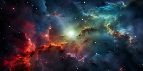 Fototapeta premium galaxy and nebula in the space. 