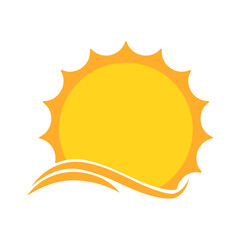 Collection of Cute Sun Illustrations for Design Elements Templet