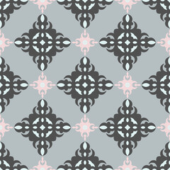 Classic Pattern Ornament, Seamless Ornamental Pattern for Design, Wallpaper, Fashion Print, Trendy Decor, Home Textile, Retro Decor. Vector.	