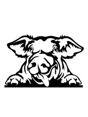 Pig SVG vector graphic and cut file 
