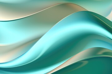 Obraz premium Green Tranquility Serene Silk Digital Creation