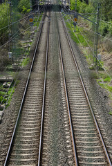 Fototapeta na wymiar vías ferrocarril