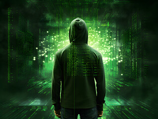 Anonymous hacker. Concept of dark web, cybercrime, cyberattack, etc