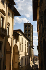 Obraz premium Palais Renaissance à Arezzo en Toscane. Italie