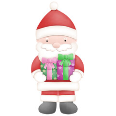 cute santa claus cartoon