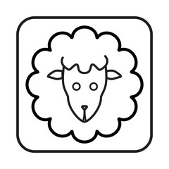 sheep icon. Animal icon