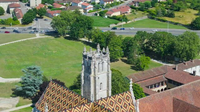 Monastère de Brou vidéo en drone