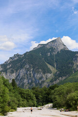 leopoldsteinersee, Austria. The Leopoldsteinersee is a mountain lake in Styria, in the east of Austria