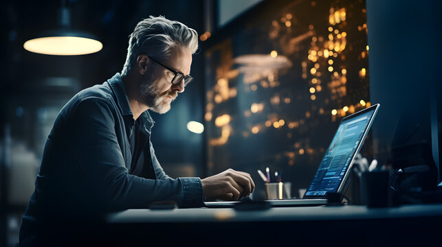System Administrator Managing Servers at Data Center. IT Specialist at Work in Server Room