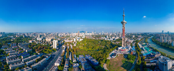 Urban Environment of Jiangsu Nanjing Broadcast Television Tower, Jiangsu Province, China