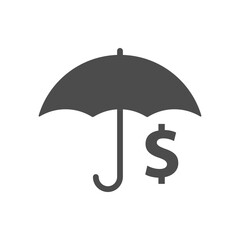 Money Insurance glyph vector icon isolated. Money Insurance stock vector icon for web, mobile app and ui design