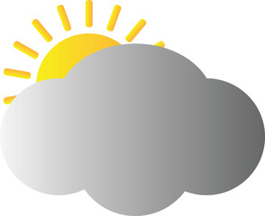 Rainy Day Icon. Cloud, rain drops, Sun, Moon, Static, Thunder and day and night time symbol.