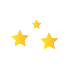 Bright and clear stars in rainy season icon. weather symbol set isolated vector illustration.