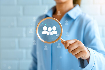 CRM concept ,Customer Relationship Management Business women with global structure customer network...