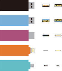USBメモリの種類　オス・メスの形