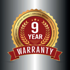 100% premium quality product and warranty badge