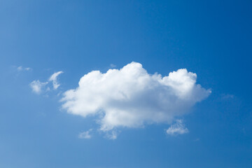Naklejka na ściany i meble Sky clouds. Blue sky and white clouds background
