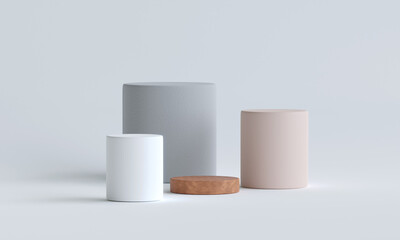 podium for product presentation. relaxation and health, 3d illustration