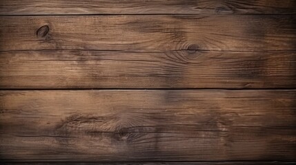 Obraz na płótnie Canvas Old vintage brown wooden texture, wooden plank floor. Wood timber wall background. Generative AI