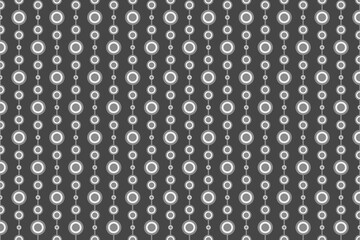 Grey geometric circles seamless pattern background vector art