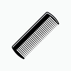 Comb Icon. Hair Style Treat Symbol - Vector.