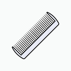 Comb Icon. Hair Style Treat Symbol - Vector.