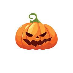 Halloween pumpkin isolated on white background.