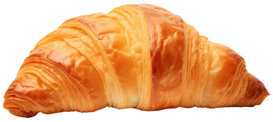 Croissant. Isolated on Transparent Background. generative ai