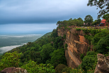 Beautiful Sunrise  Pha Mor E Daeng  at  Khao Phra Wihan National Park, Sisaket province,Thailand. © VespaFoto