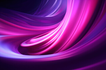 Naklejka na ściany i meble Luxurious purple background with flying fabric 3d rendering generative ai